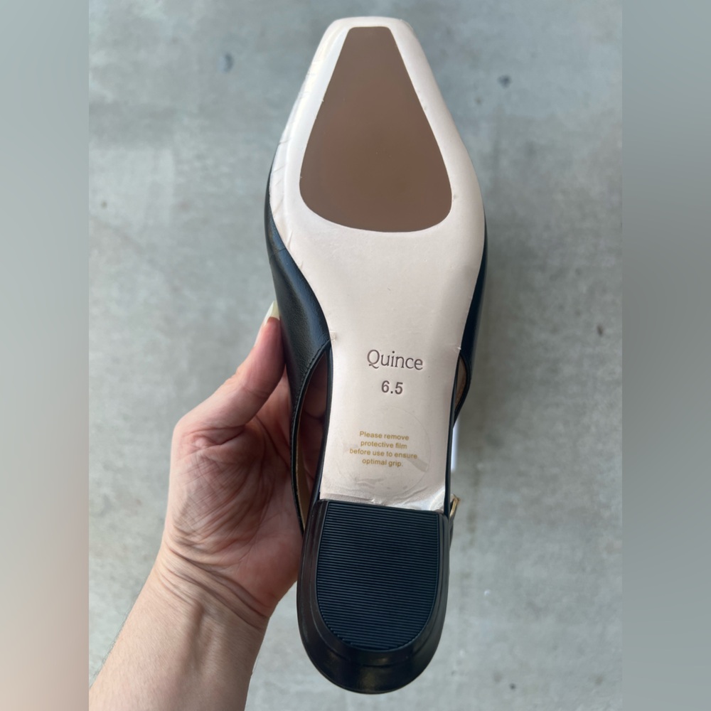 (NWT) Quince Italian Leather Slingback Flats with Ortholite® insole in Size 6.5 - Picture 9 of 9